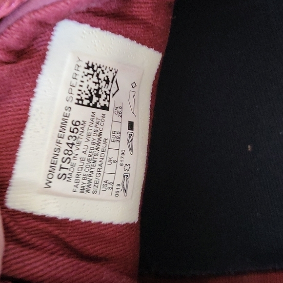 Sperry Sailor Boat top-sider leather boat shoes in Wine NIB - Picture 13 of 13